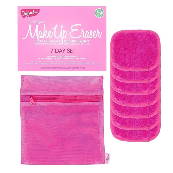 MakeUp Eraser 7 Day Set Makeup Remove 7 Count w/Wash‎ Bag - Picture 3 of 3